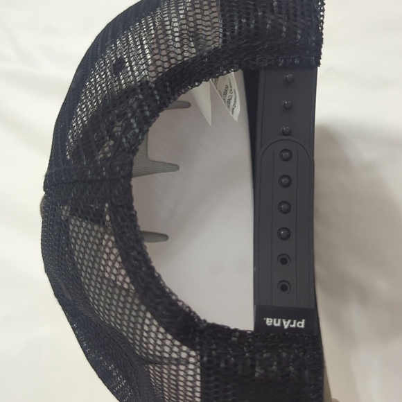 NWOT PrAna Journeyman Flat Brim Eagle Eye Trucker Hat, Color Slate/Green O/S - Picture 6 of 10